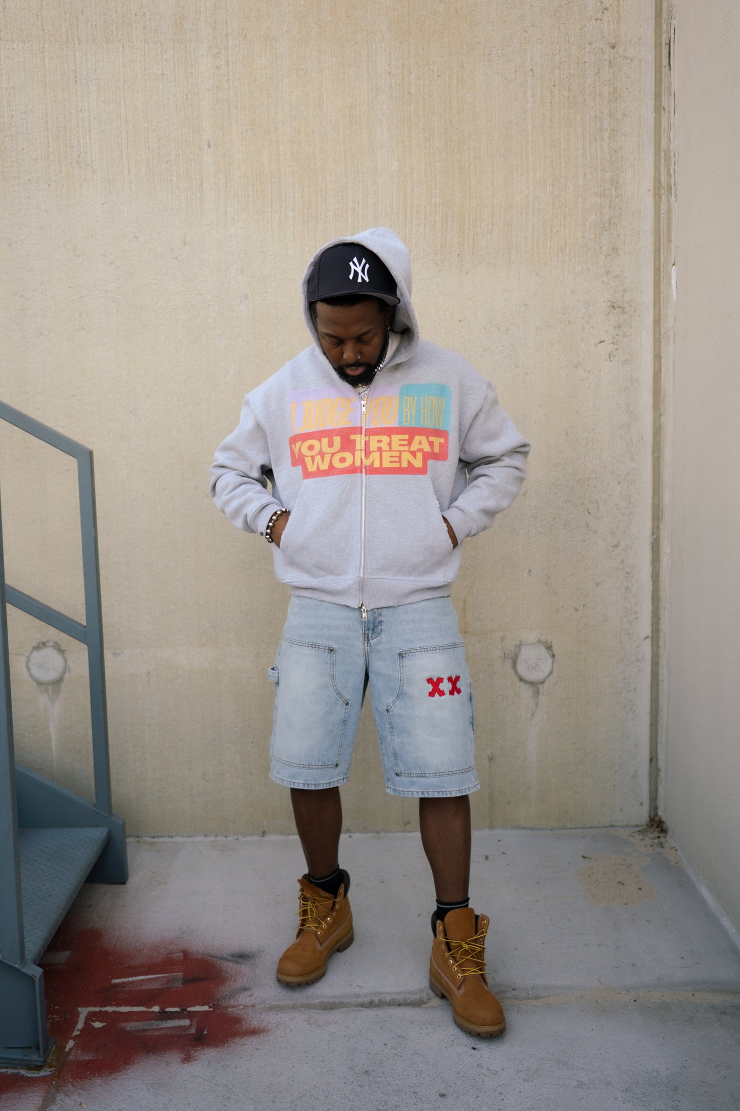 ( * Racer Denim Jorts