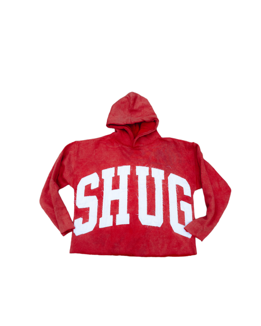 ( Distressed Oversize Shug Hoodie