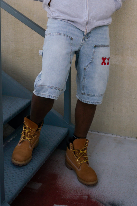 ( * Racer Denim Jorts