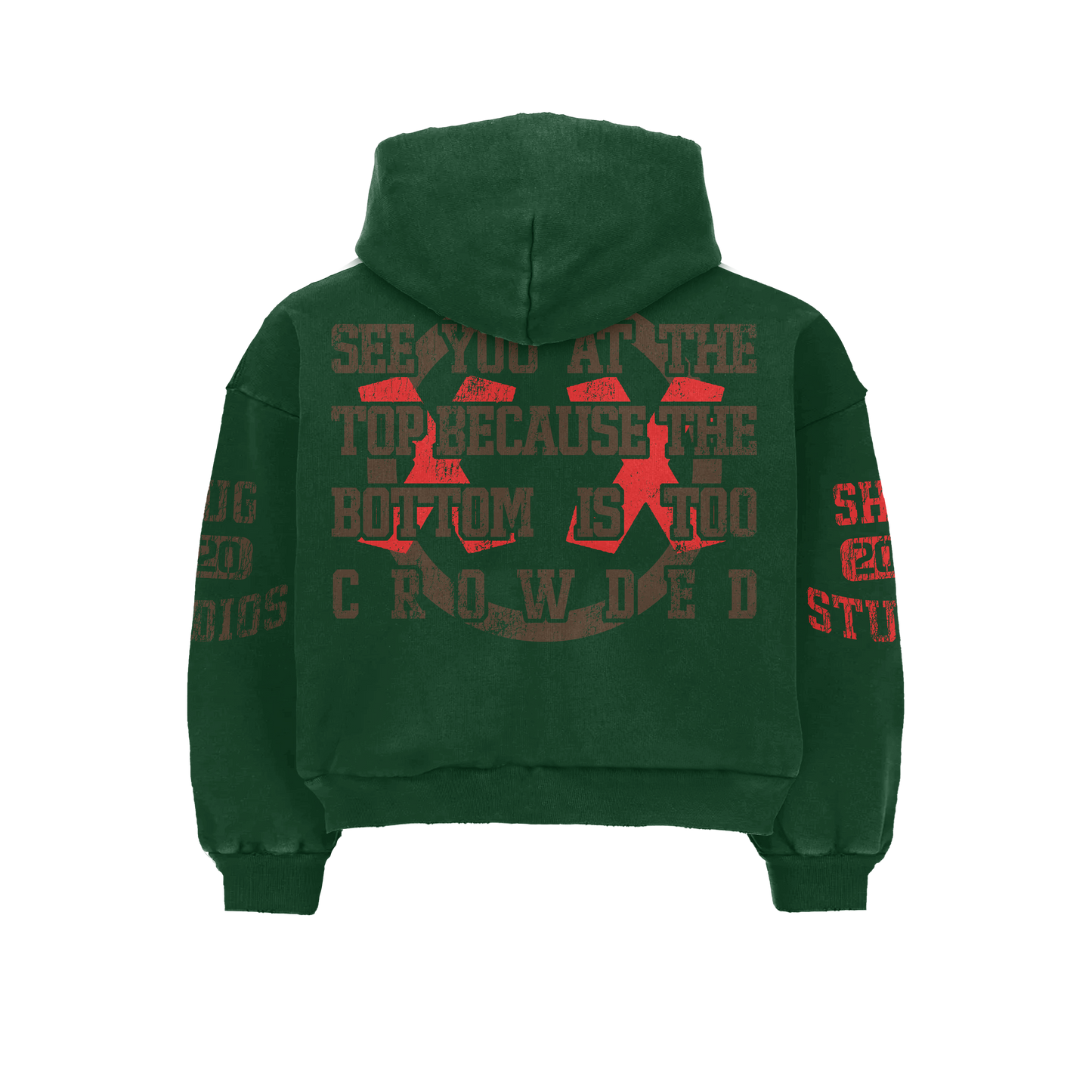 ( Distressed Hoodie “See You At The Top”