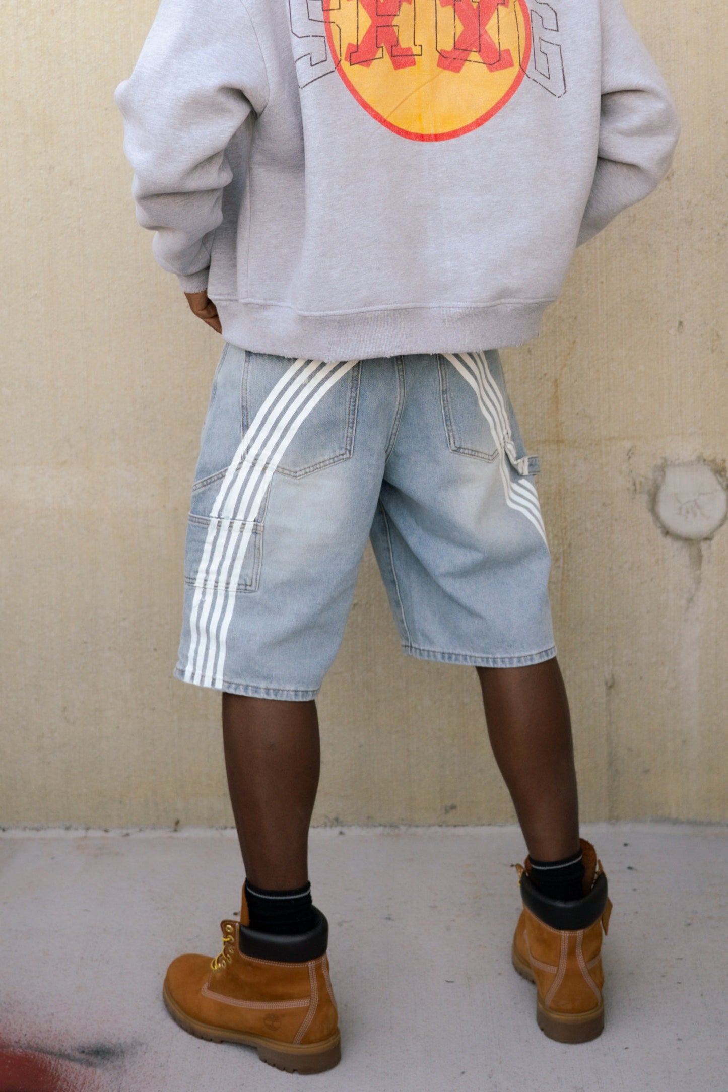 ( * Racer Denim Jorts