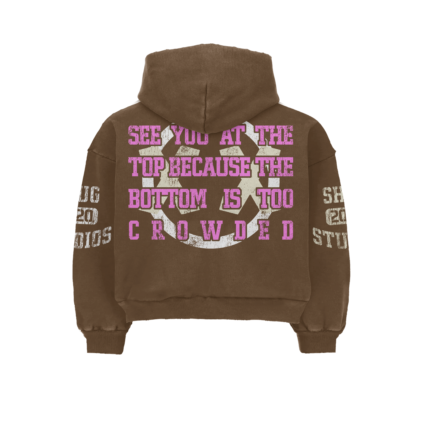 ( Distressed Hoodie “See You At The Top”