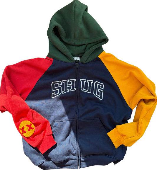 ( Color Block Hoodie Adult