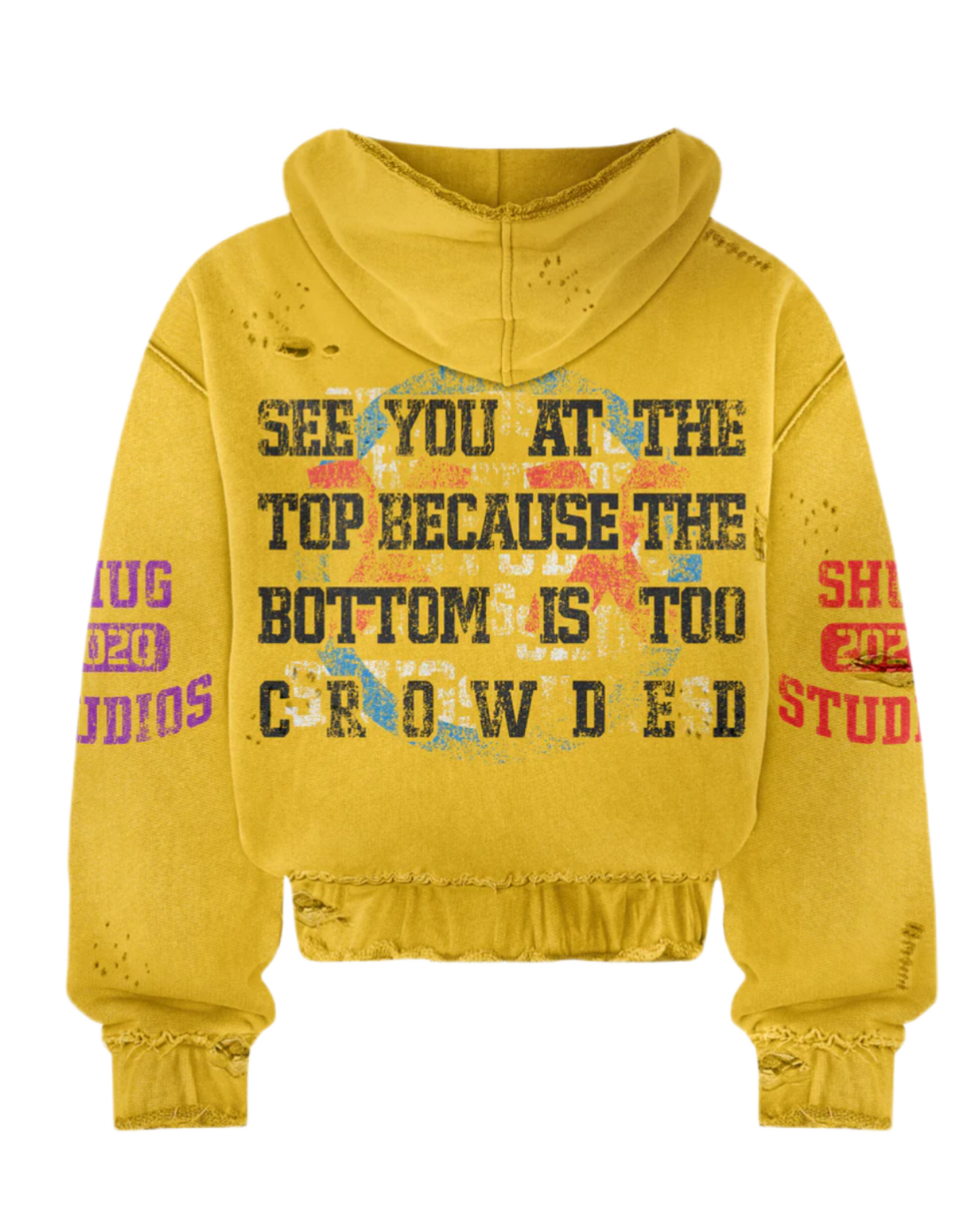 ( Distressed Hoodie “See You At The Top”