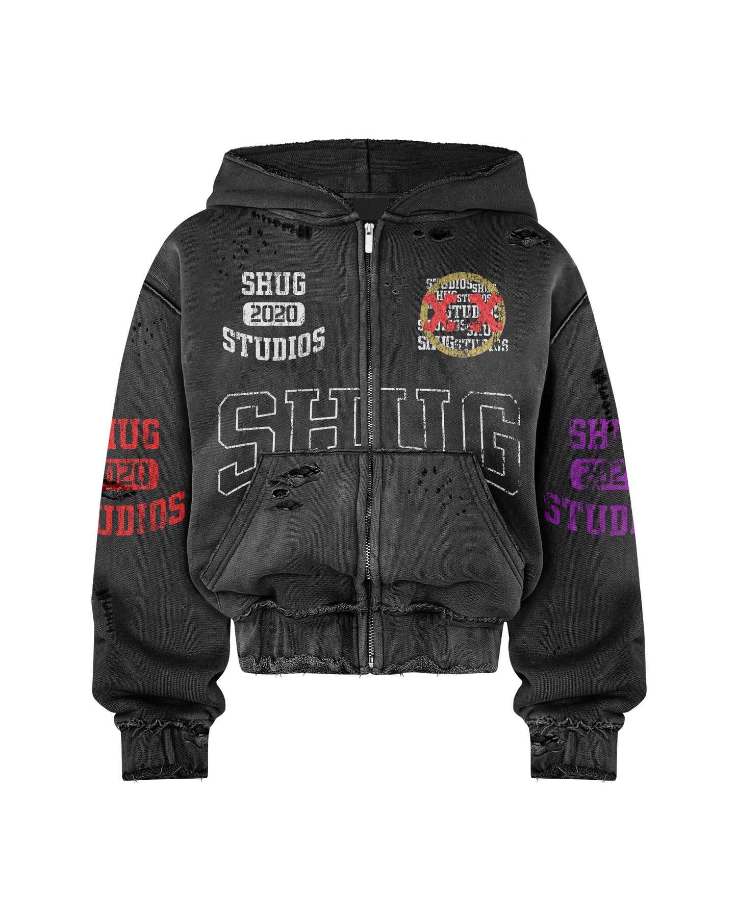 ( Distressed Hoodie “See You At The Top”